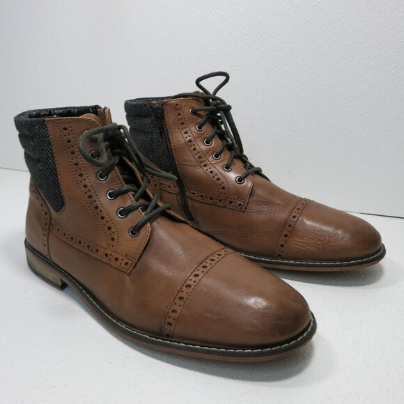 Bar III Fabric Brogue Leather Cap Toe Dress Men\'s Boots Shoe\'s Footwear Size 12 main image 7